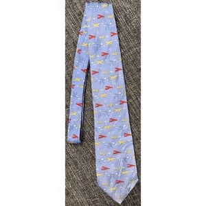Museum Artifacts "Airplanes" Men's Silk Tie Hand Made In USA
